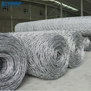 China Galvanized Heavy Hexagonal 0.3mm Woven Wire Mesh on sale