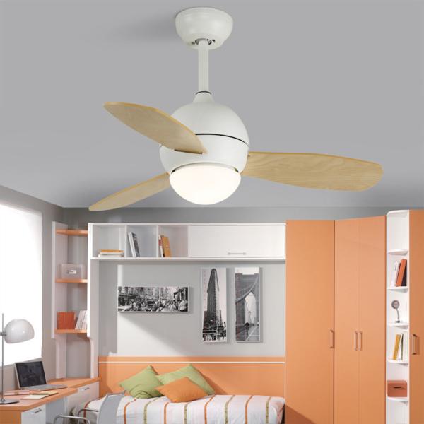 Quality 36 inch fan light Macaron Ceiling fan lamp with Remote Control Nordic ceiling fan ight with remote control(WH-CLL-28) for sale