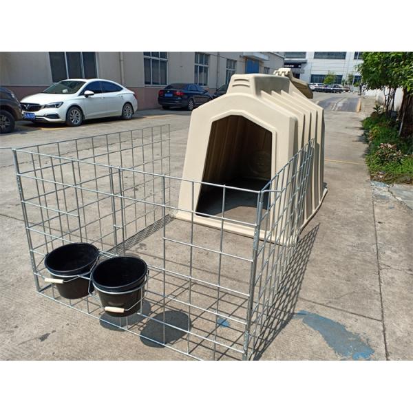 2.2m Plastic Calf Hutch With Hot-dip galvanized Fence And Cow Cubicles For Dairy Farm