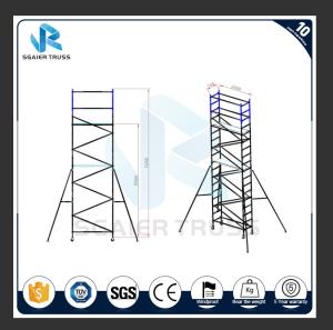 China Steady Adjustable Aluminum Plank , Dia 50mm Aluminum Alloy 6m Scaffold Tower on sale