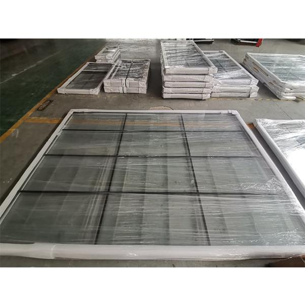 Custom Aluminum Alloy Fixed Glass Window With Air Conditioning Vent