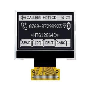 Wholesale Durable 128X64 COG LCD Module Graphic ST7565R With White Side Backlight HTG12864C from china suppliers