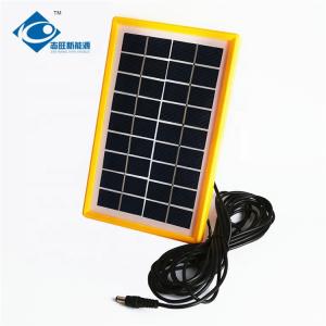 Wholesale 3 Watt 6V Portable Glass Laminated Solar Panels ZW-3W-6V-2 Outdoor Power Station Solar Charger 6V from china suppliers