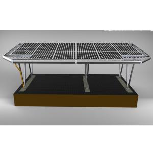 Wholesale Double Row Solar Car Parking SS304 Carport Solar Mounting Structure Waterproof Adjustable Metal PV Panel Support System from china suppliers