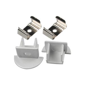 1612B Recessed LED Profiles & Extrusions With End Caps