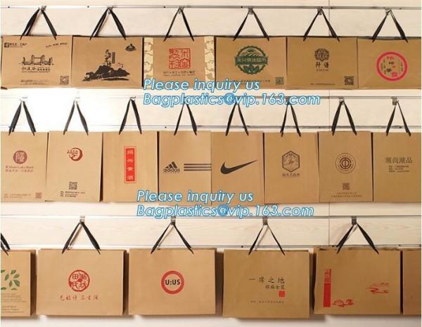Quality Customized Cut Printed Coated Paper Shopping Bag with Matt Lamination,rope handle custom logo printed white paper bag for sale