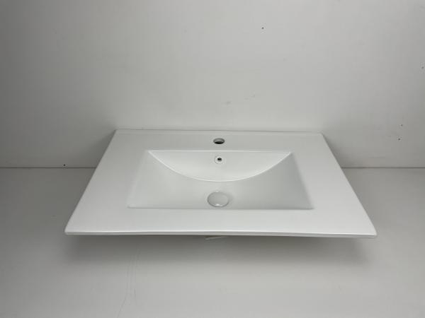 Quality Smooth Non Porous Easy To Clean Vanity Top Bathroom Sink White Color for sale