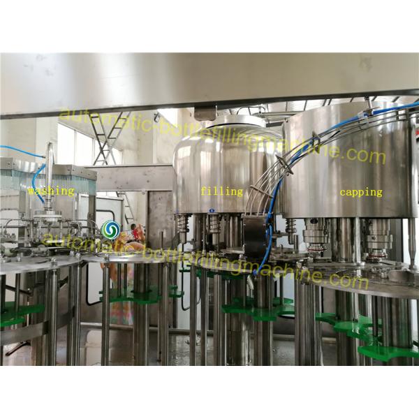 18 Rising Heads Fruit Juice Production Line , 150ml - 2000ml Hot Fill Bottling Equipment