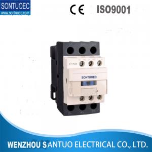 China PA66 Din Rail AC Contactor , White Electrical Single Pole 24V Contactor on sale