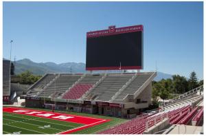 P8 stadium perimeter led display / led scoreboard display  magnesium alloy cabinet 960*960mm