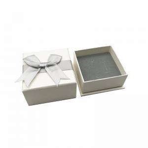 China Lid And Base 900gsm Grey Board Luxury Jewelry Box Necklace Packaging on sale