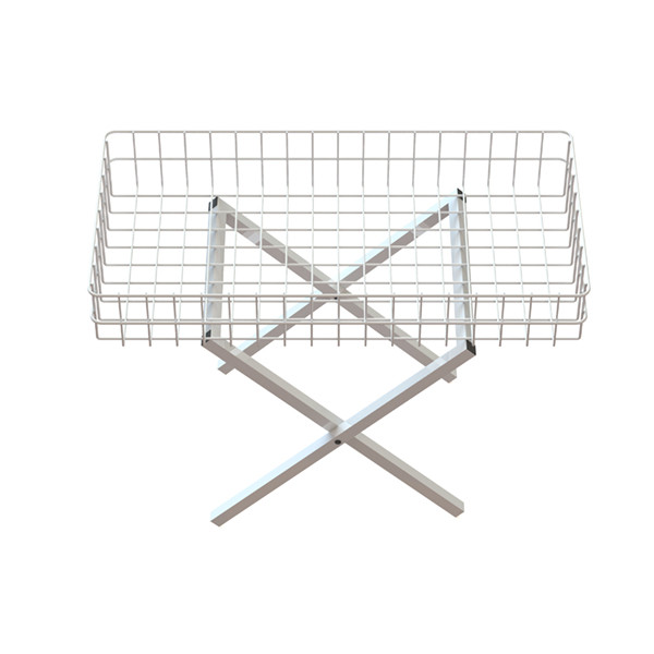 Wholesale Folding Metal Wire Mobile Dump Table With Square Tube Foot from china suppliers