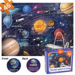 Custom 46pcs Solar System Photo Maker Game Jigsaw Puzzle Gift Box