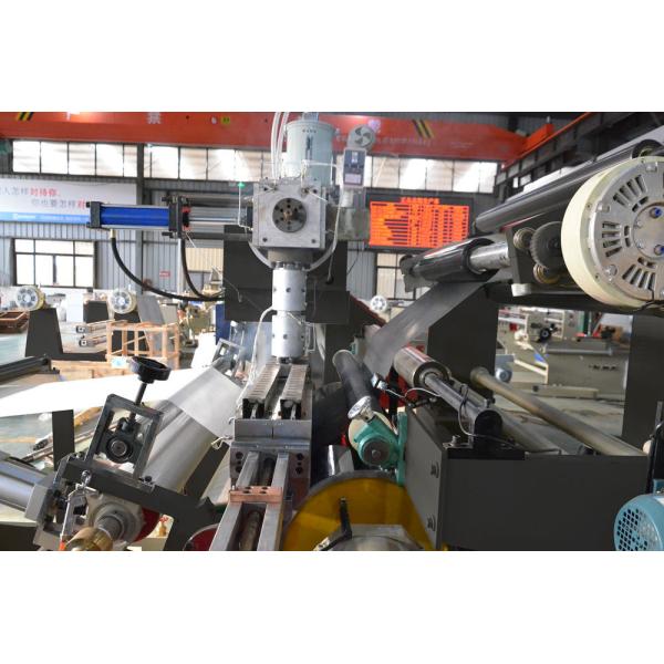 High Speed Press Fabric Laminating Machine , Extrusion Film Non Woven Cloth Lamination Machine