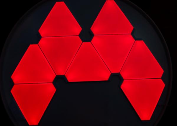 Quality Dimming RGB Led Panel Lights Smart Triangle Modular Hexagon Splicing Rgb Lights for sale