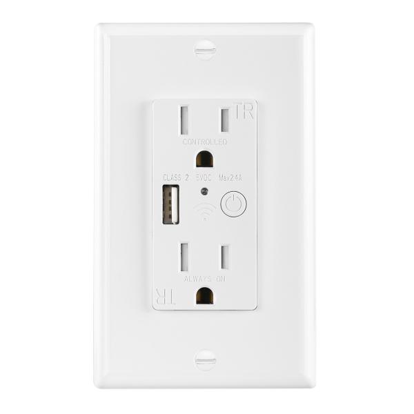 Quality Home Automation Wifi Controlled Power Outlet 15A 125V for sale