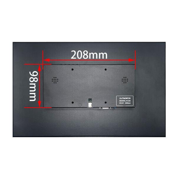 15.6-inch Metal Touchscreen Display - Full HD 1920×1080 IPS Panel, 10-Point Capacitive Touch, Industrial-Grade Durability