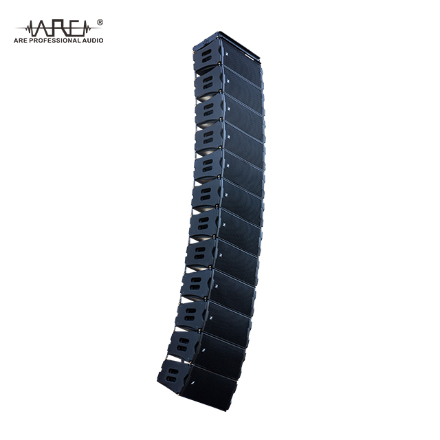 ARE Audio Line Array Outdoor System with Eight Dual 12" Full Range and Four 24" Bandpass Subwoofers