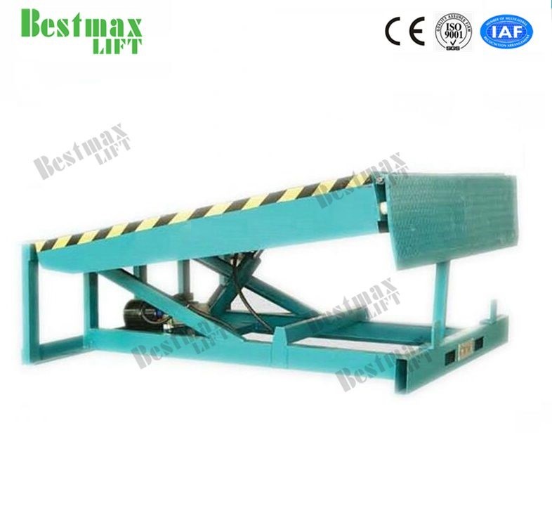 Stationary Type Loading Dock Ramp 10000Kg, Hydraulic Lifting Table Loading Bay