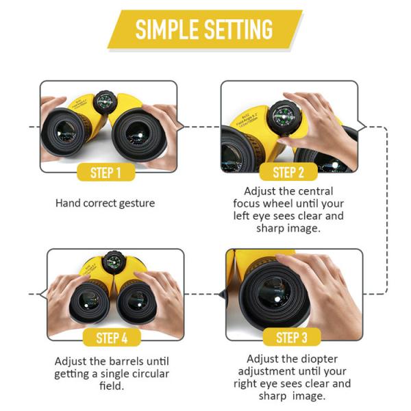 Waterproof 8x32 ED Binoculars , Bak4 Prism Long Eye Relief Binoculars