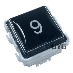 Wholesale DC12V/24V FLATWORD PRINT ELEVATOR PUSH BUTTON SQUARE ELEVATOR BUTTONS from china suppliers