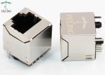 8P8C Vertical Network Connector RJ45 For Telecom / Datacom RoHS Compliant