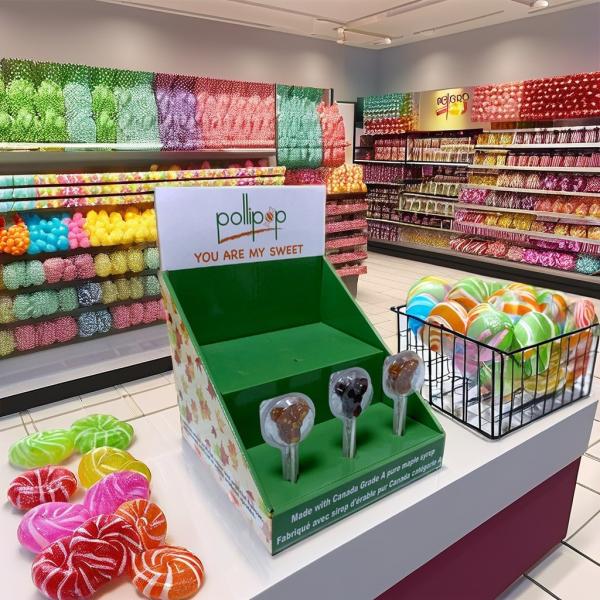 Quality Folding Cardboard Display Box Countertop Retail Packaging Box With Paperboard Liner for sale