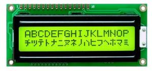 China 1602 STN Yellow Green Character LCD Display Module White LED Backlight on sale