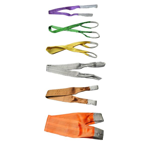 Polyester Eye Lifting Webbing Sling Belt 1 - 10 Ton Safety Factor 5:1 / 6:1 / 7:1