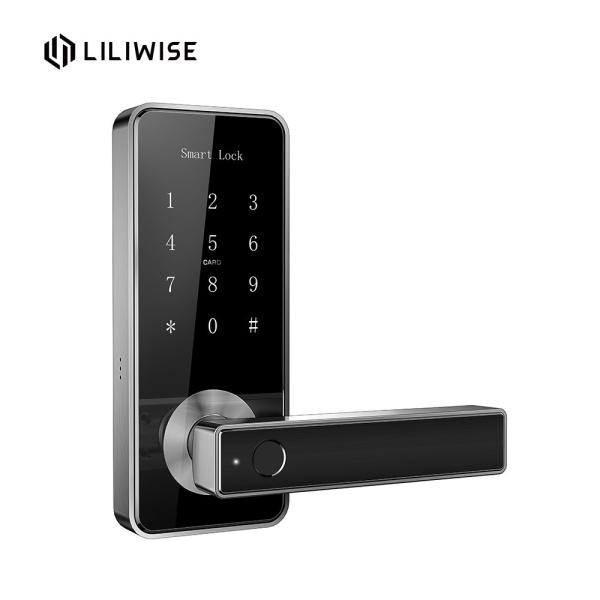 Quality China Furniture Smart  Door Lock Wifi Remote App Control Fingerprint Key Card Unlock for sale