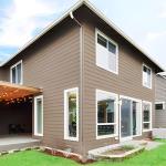 Recycled WPC Wood Cladding Composite Slatted Cladding Board Various Colors