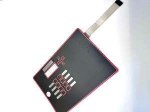 China Back Tinted LCD Window Polyester Membrane Key Switch With Adhesive Layer on sale