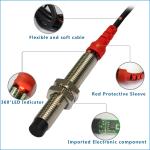 12V Non-Flush 2 Wire Inductive Proximity Sensor 2mm Sensing Normal Open