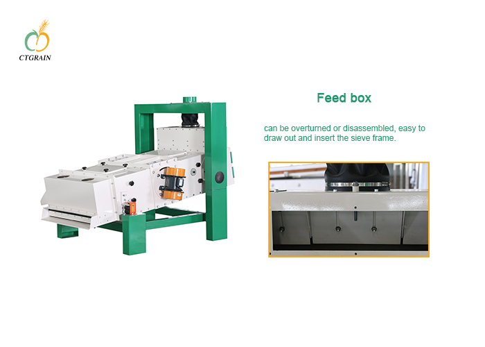 Wheat Flour Mill Vibro Separator 75t/h Grain Cleaning Equipment