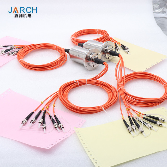 6 Channels Fiber Optical Rotary Joint slip ring FORJ for industry robot