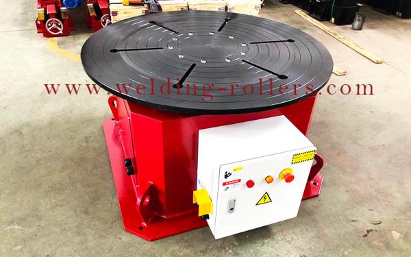 Quality 2 Tons Rotary Welding Positioner , Horizontal Welding Turn Table Customized Diameter for sale