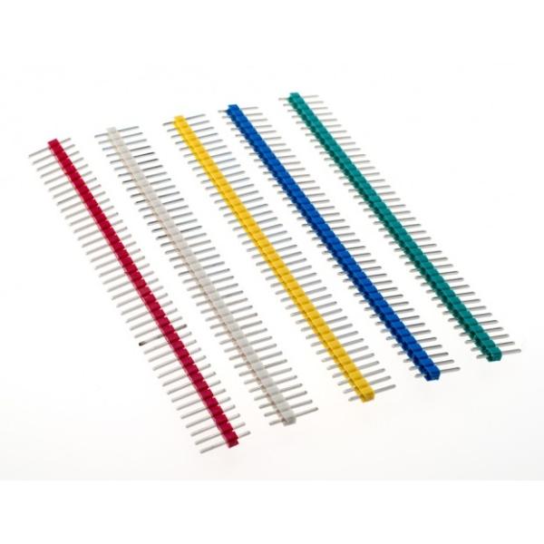 Colored 40 Pins 2.54mm Single Row Straight Pin Header Male Connector Strip for Arduino
