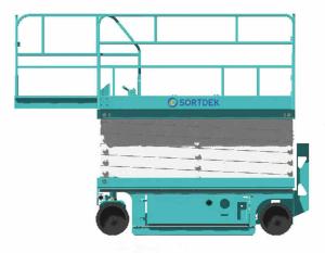 Self Moving Aerial Work Platforms Scissor Type Height 8 Meters