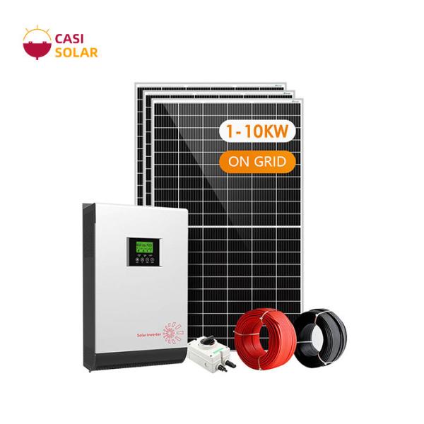 Quality PWM On Grid Solar Power System 1kw Monocrystalline Solar Panel System for sale