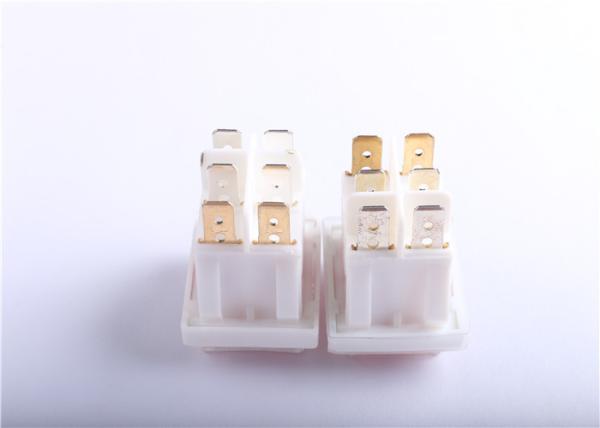 Quality Waterproof Dual Push Button Rocker Switch , 3 Position Lighted Rocker Switch for sale