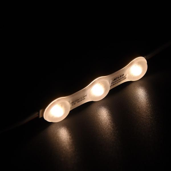 1.2W IP68 DC12V 3 LEDs Modules With LED SMD2835 160°Beam with Tape Adhesive Backside