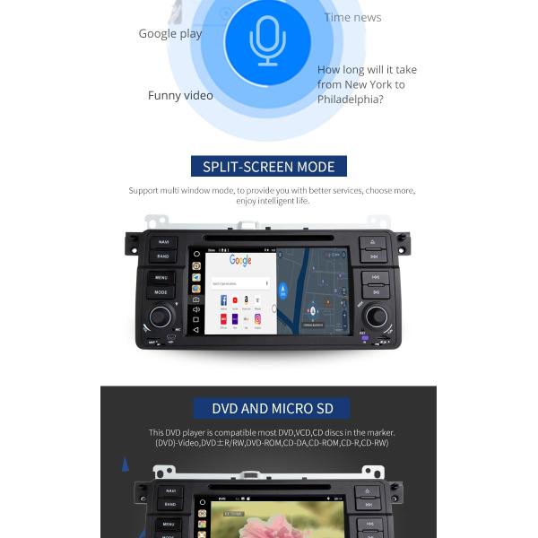 Android 8.1 PX6 BMW GPS DVD Player With AM FM MP4 MP3 Audio Player