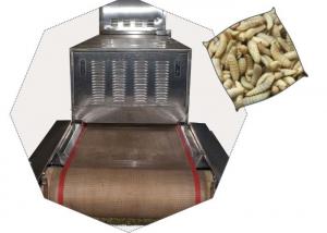 Insect Sliver White Conveyor Belt Microwave Drying And Sterilization Machine With HLTD Brand