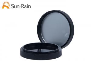 China Beauty Cosmetic Plastic Blusher Black ABS Blush Case With Mirror SF0806A on sale