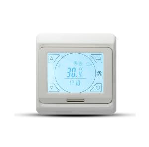 Wholesale LCD Display Touch Screen Heating Thermostat E91 IP20 With 16A Current Lode from china suppliers