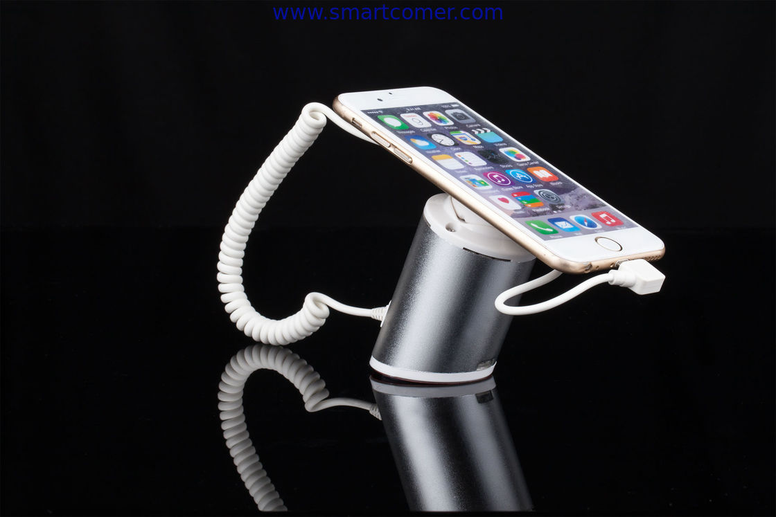COMER security mobile display counter holder for cell phone retail shop with alarm and charging
