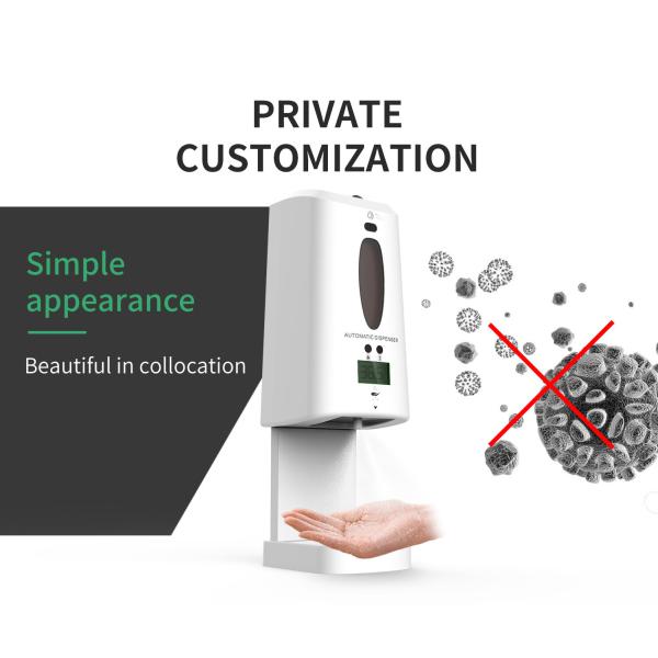 1.3L Automatic Hand Sanitizing Dispenser With Temperature Measuring Function