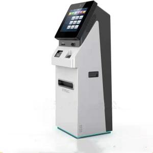 China 17inch Hospital Self Service Check In Kiosk Ticketing System With Cash Deposit on sale