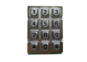 China 12 Keys IP65 150mA DC5V Vandal Proof Numeric Keypad on sale