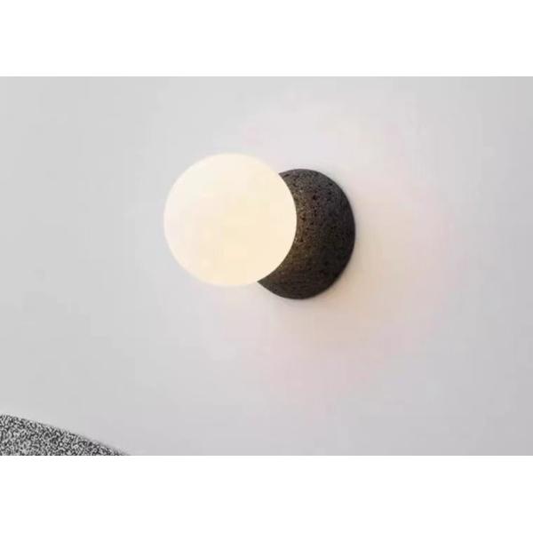 Pink And White Painting Simple Nordic Mordern Light Ball Chandelier Led Cement Wall Lamp Light Glass Balls